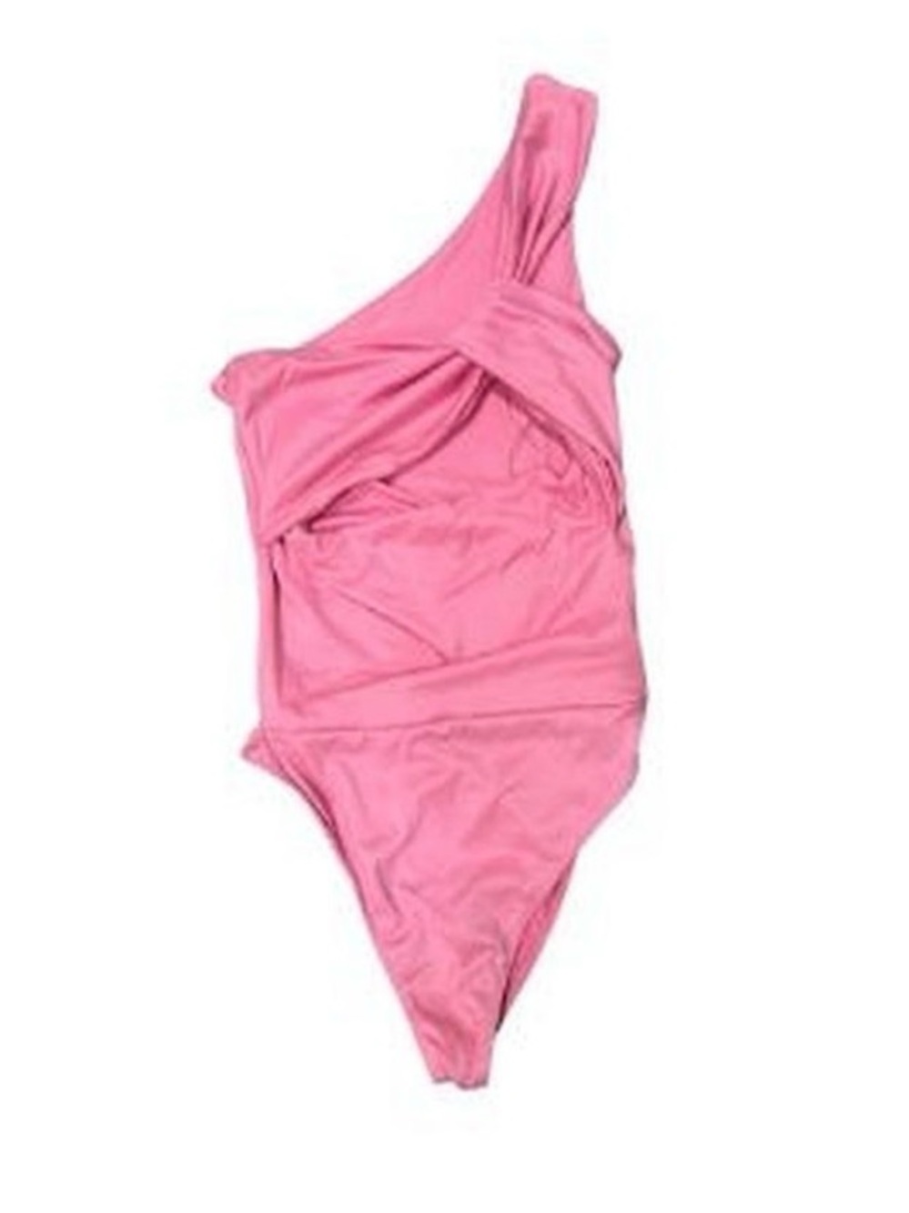 One-Shoulder Pink Bodysuit